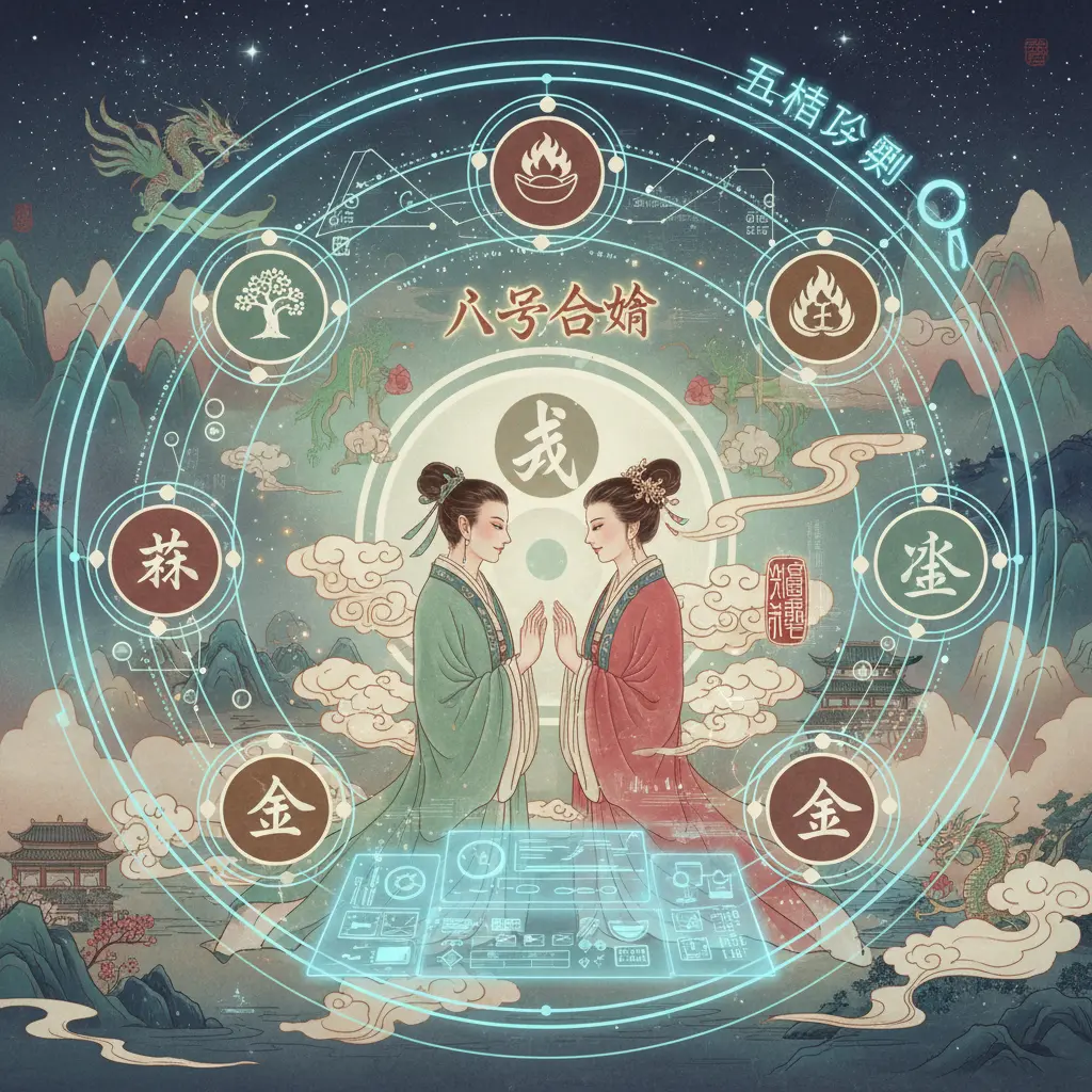五行查詢 - 八字合婚